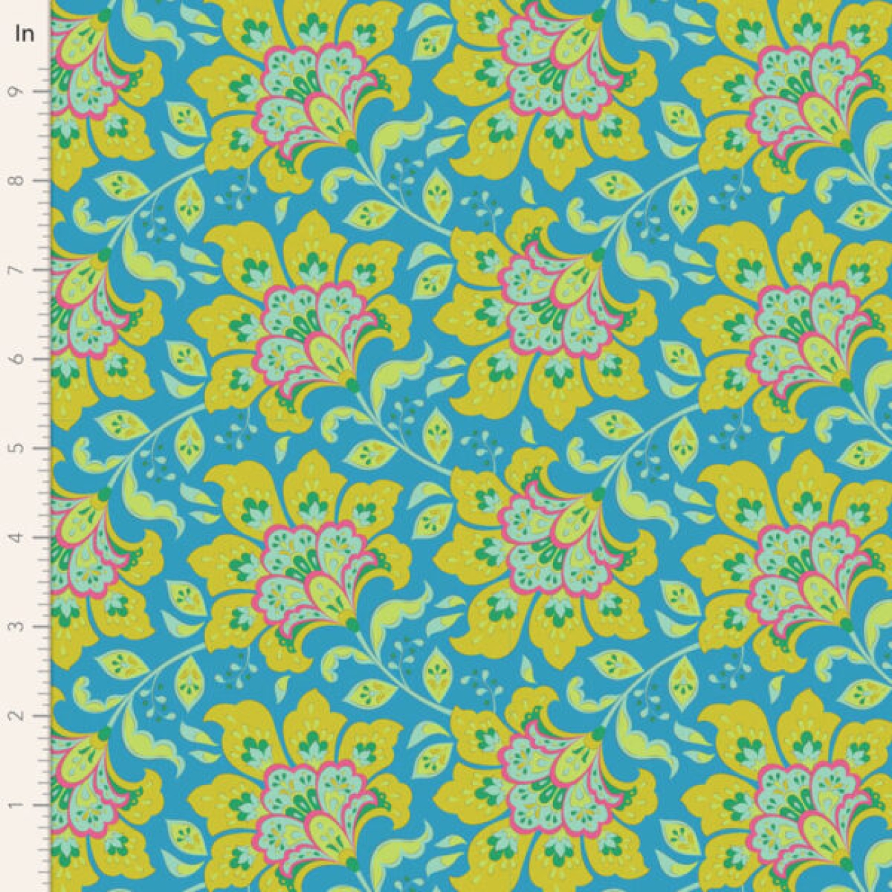 Tilda Patchwork Stoff Baumwolle - Bloomsville Flowermarket Sky